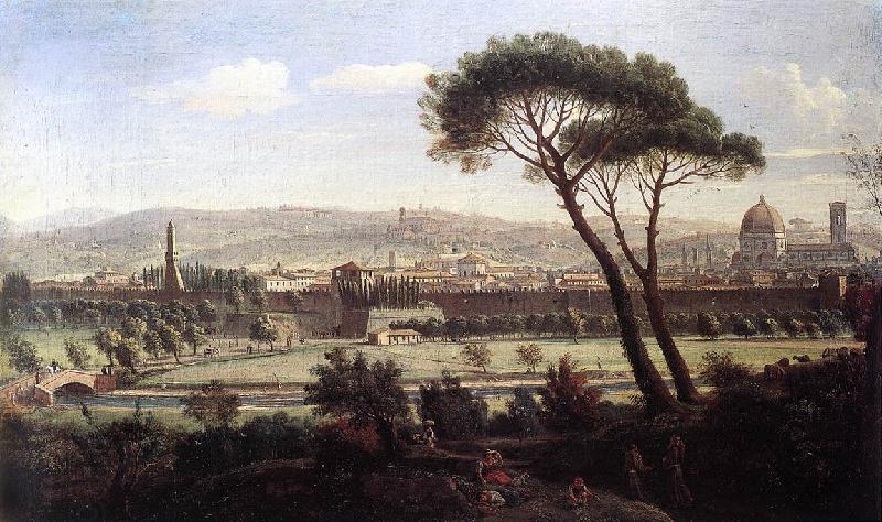 WITTEL, Caspar Andriaans van View of Florence from the Via Bolognese China oil painting art